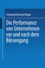 Image for Die Performance von Unternehmen vor und nach dem Borsengang