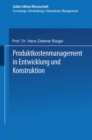 Image for Produktkostenmanagement in Entwicklung und Konstruktion.