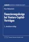 Image for Finanzierungsdesign bei Venture-Capital-Vertragen.