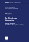 Image for Der Einsatz der Telemedizin: Empirische Analyse eines Standardvideokonferenzsystems in Ostbayern