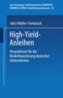 Image for High-Yield-Anleihen: Perspektiven fur die Risikofinanzierung deutscher Unternehmen. : 20