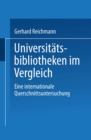 Image for Universitatsbibliotheken im Vergleich: Eine internationale Querschnittsuntersuchung
