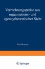 Image for Verrechnungspreise aus organisations- und agencytheoretischer Sicht.