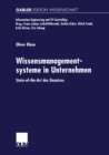 Image for Wissensmanagementsysteme in Unternehmen: State-of-the-Art des Einsatzes