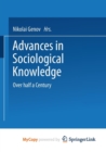 Image for Advances in Sociological Knowledge