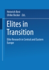 Image for Elites in Transition: Elite Research in Central and Eastern Europe