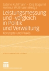 Image for Leistungsmessung und -vergleich in Politik und Verwaltung: Konzepte und Praxis