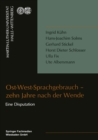 Image for Ost-West-Sprachgebrauch - zehn Jahre nach der Wende