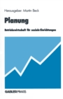 Image for Planung: Betriebswirtschaft fur soziale Einrichtungen