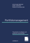 Image for Portfoliomanagement: Theoretische Grundlagen und praktische Anwendungen