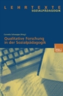 Image for Qualitative Forschung in der Sozialpadagogik