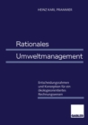 Image for Rationales Umweltmanagement: Entscheidungsrahmen und Konzeption fur ein okologieorientiertes Rechnungswesen