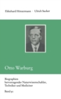 Image for Otto Warburg