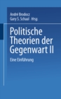 Image for Politische Theorien der Gegenwart II: Eine Einfuhrung