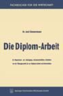 Image for Die Diplom-Arbeit