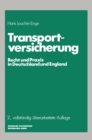 Image for Transportversicherung: Recht und Praxis in Deutschland und England