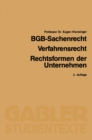 Image for BGB-Sachenrecht / Verfahrensrecht / Rechtsformen der Unternehmen
