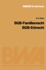 Image for BGB - Familienrecht, BGB - Erbrecht
