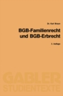 Image for BGB-Familienrecht und BGB-Erbrecht
