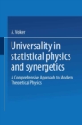 Image for Universality in Statistical Physics and Synergetics: A Comprehensive Approach to Modern Theoretical Physics
