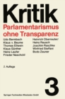 Image for Parlamentarismus ohne Transparenz : 3