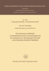 Image for Die Anwendung von Methoden zur Standortbestimmung im Entscheidungsproze der Lokalisierung von Versorgungseinrichtungen in den Gemeinden (Nordrhein-Westfalens) : 2753