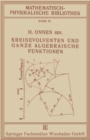Image for Kreisevolventen und Ganze Algebraische Funktionen
