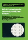 Image for HP-41 im technisch-wissenschaftlichen Einsatz: Dialogsystem, Darstellung von Funktionswerten Relaisschaltungen, Regelkreis-Optimierung, Polkonfigurationen