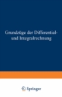 Image for Grundzuge der Differential- und Integralrechnung