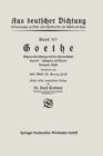 Image for Goethe: Gotz von Berlichingen mit der eisernen Hand Egmont * Iphigenie auf Tauris Torquato Tasso