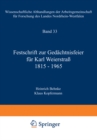 Image for Festschrift zur Gedachtnisfeier fur Karl Weierstra 1815-1965
