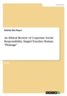 Image for An Ethical Review of Corporate Social Responsibility. Singtel Touches Human &quot;Plumage&quot;