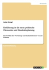 Image for Einfuhrung in die neue politische OEkonomie und Haushaltsplanung : Ein UEberblick uber Verwaltungs- und Haushaltsreformen von Lars Holtkamp
