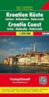 Image for Croatian Coast - Istria - Dalmatia - Dubrovnik Road Map 1:200 000