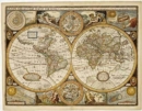 Image for World antique, map by John Speed   1651, magnetic marker board