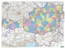 Image for Wall map magnetic marker board: Austria administration political 1:500,000