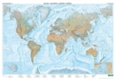 Image for World Map Provided with Metal Ledges/Tube 1:35 000 000