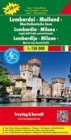 Image for Lombardy - Milan - Lakes in Norhtern Italy Road Map 1:150 000