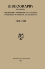 Image for Bibliography of Papers : 1913-1958