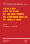 Image for Analysis and Design of Algorithms in Combinatorial Optimization