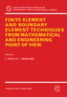 Image for Finite Element and Boundary Element Techniques from Mathematical and Engineering Point of View