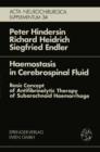 Image for Haemostasis in Cerebrospinal Fluid: Basic Concept of Antifibrinolytic Therapy of Subarachnoid Haemorrhage
