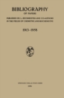 Image for Bibliography of Papers: 1913-1958