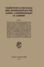 Image for Veroffentlichungen Der Bundesanstalt Fur Alpine Landwirtschaft in Admont 5.