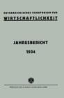 Image for Osterreichisches Kuratorium Fur Wirtschaftlichkeit: Jahresbericht 1934