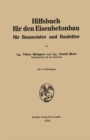 Image for Hilfsbuch Fur Den Eisenbetonbau: Fur Baumeister Und Bauleiter