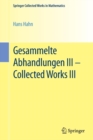 Image for Gesammelte Abhandlungen III - Collected Works III