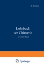 Image for Lehrbuch der Chirurgie: Zweiter Band