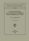 Image for Der Anteil Osterreichs an der elektrizitatswirtschaftlichen Gemeinschaftsplanung in Europa