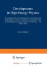 Image for Developments in High Energy Physics